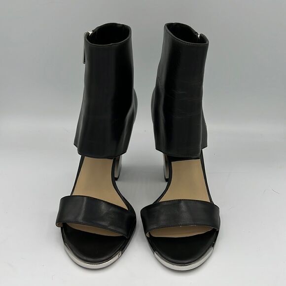 Mira Duma for Michael Kors Collection Black Side Zipper Leather U.S. 8/ EU 38 - Picture 2 of 13